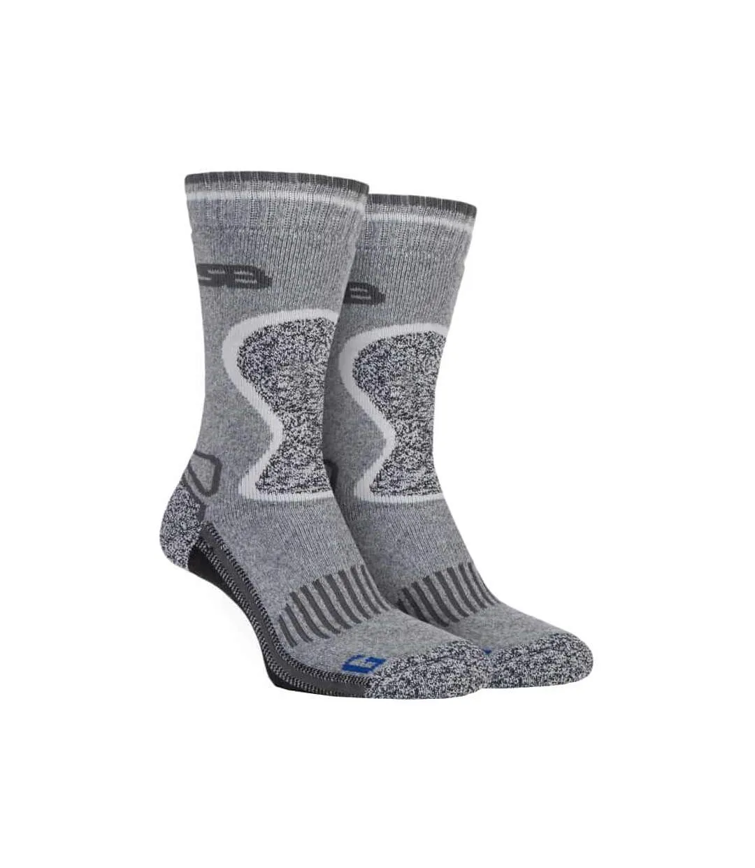 2 Pr Chaussettes Randonnée Homme Renforcée Laine