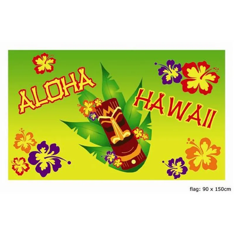 Achetez Drapeau aloha-hawai pour vos fêtes à thème et carnaval !