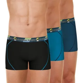 ATHENA 3 Boxers Homme Microfibre TRAINING DRY Noir Lac Croisière