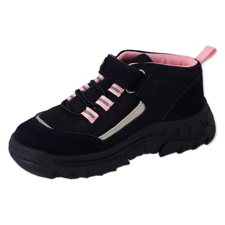 Befado chaussures pour enfants marine / rose 515Y001 le noir