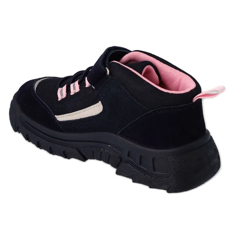 Befado chaussures pour enfants marine / rose 515Y001 le noir