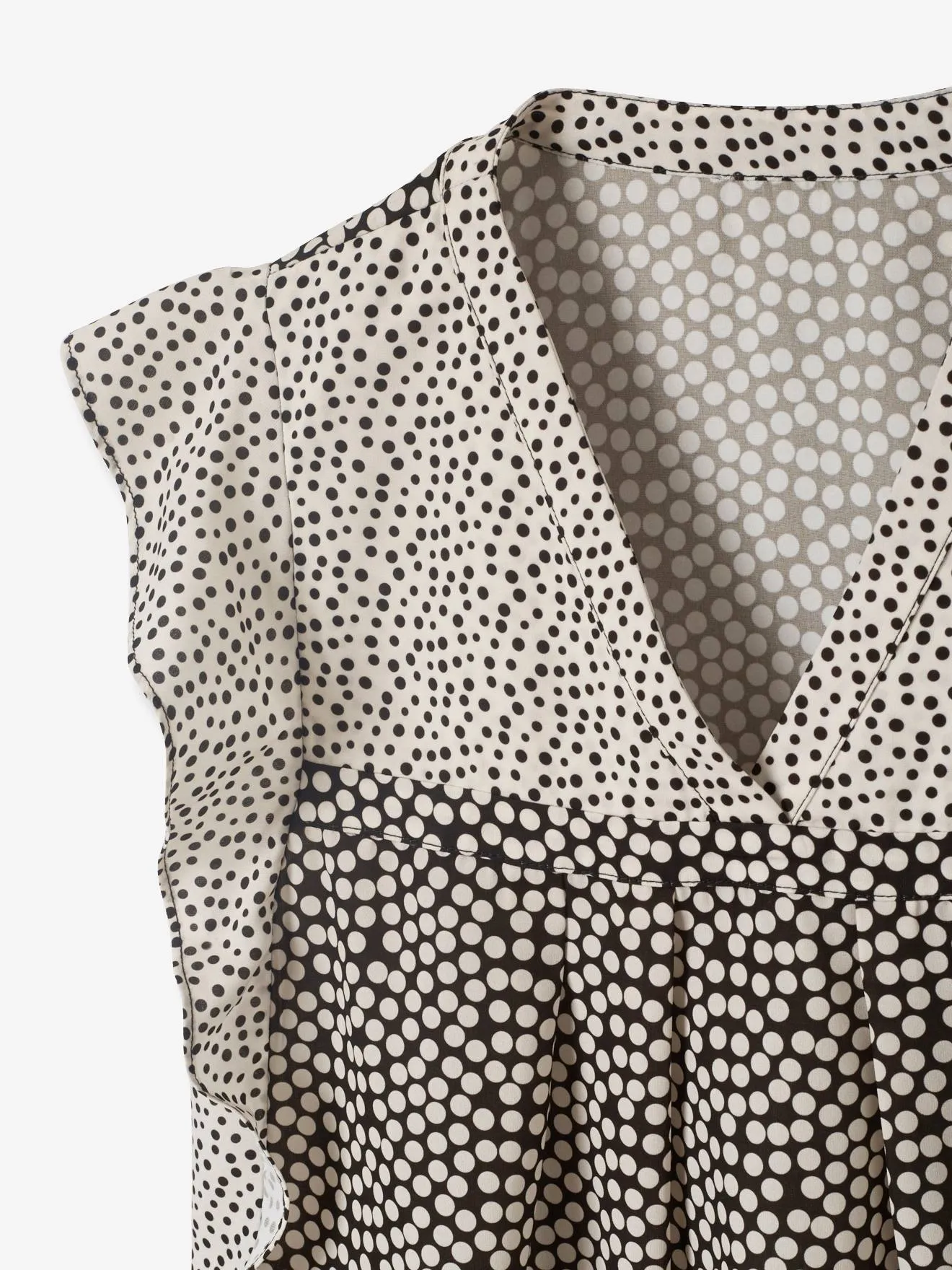 Blouse de grossesse à pois imprime pois blanc - Vertbaudet