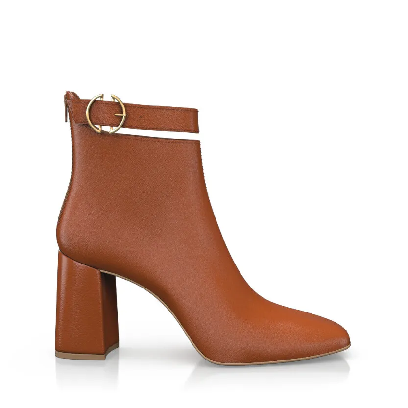 Bottines à bout et talon carré 51392 | Girotti