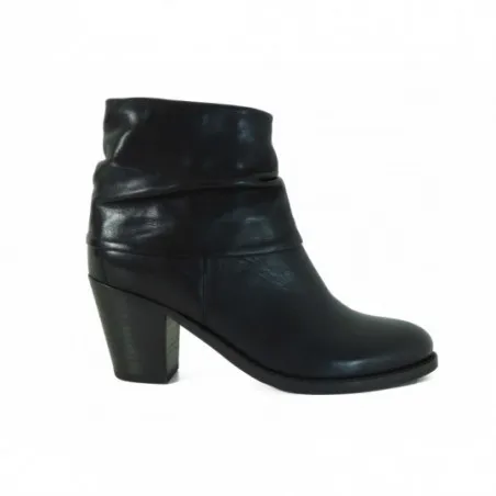 Bottines à talon K&S cuir Noir l Igert Chausseur Dannemarie