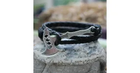 Bracelet Viking motif hache pour hommes