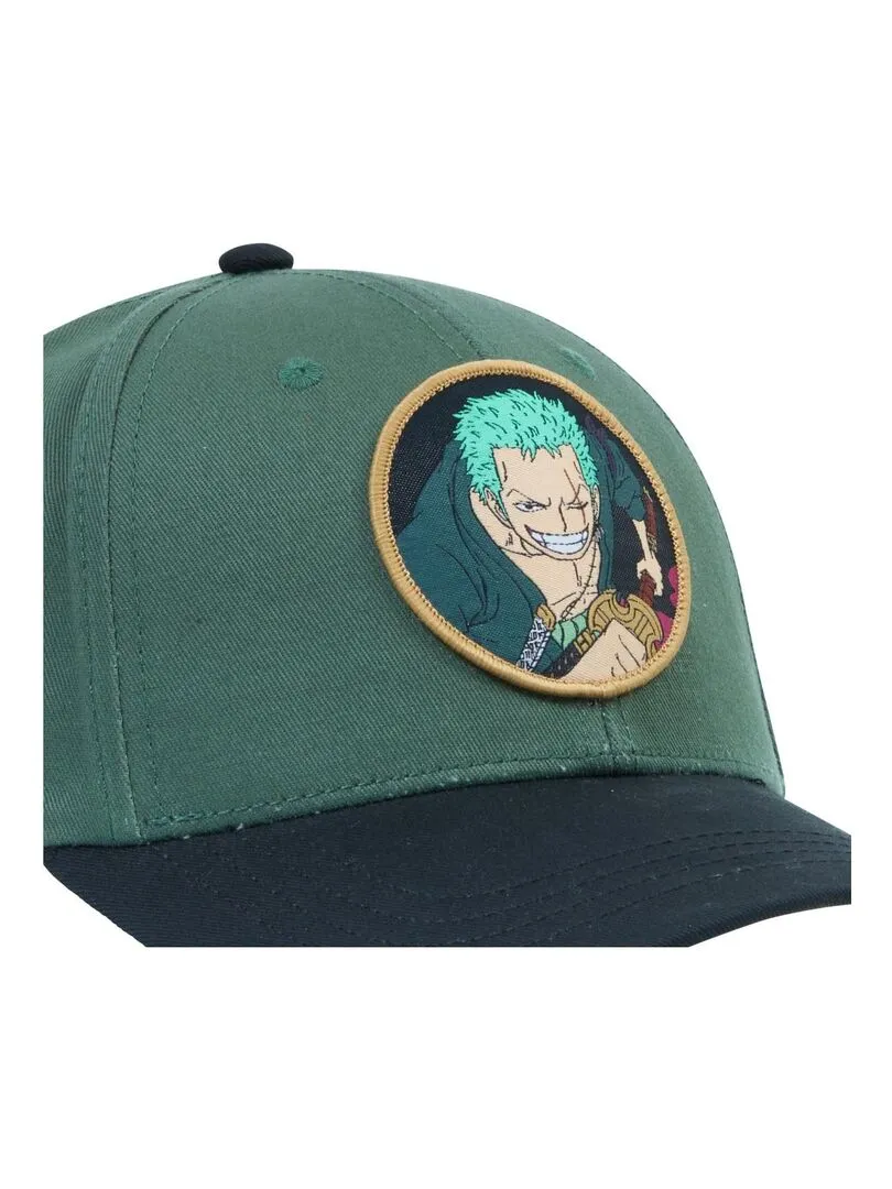 Casquettes adulte baseball fermeture snapback One Piece Freegun - Vert