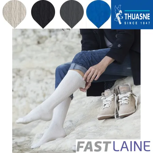 Chaussettes de contention Hiver FAST LAINE Thuasne Enfilage ultra facile, Laine Mérinos douce, 3 coloris , Classe 2