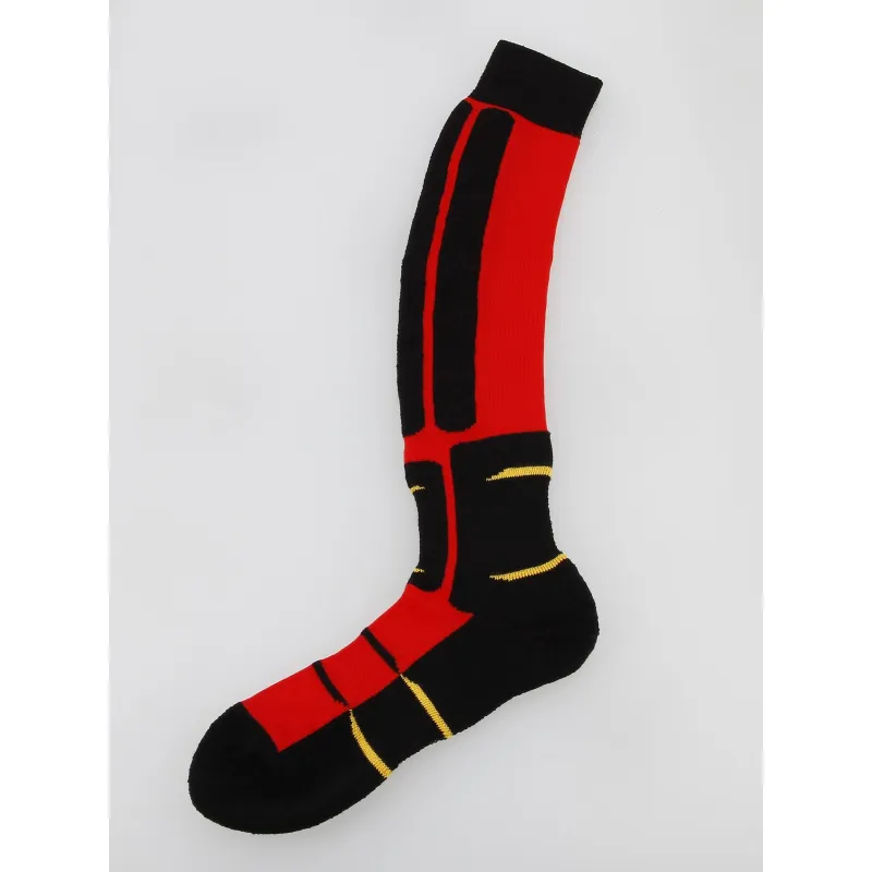 Chaussettes de ski en laine back side rouge - Perrin | wimod