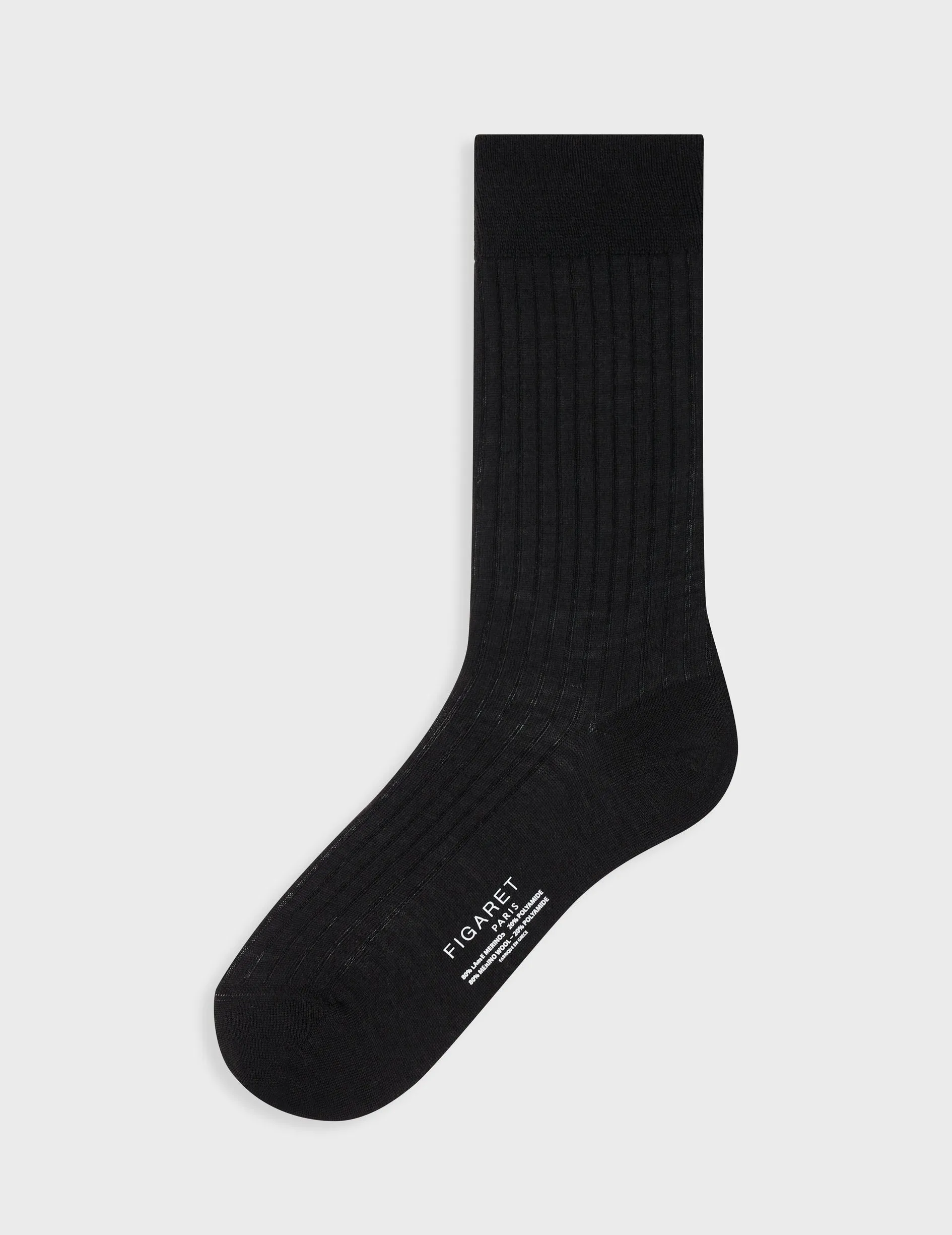 Chaussettes en laine noire