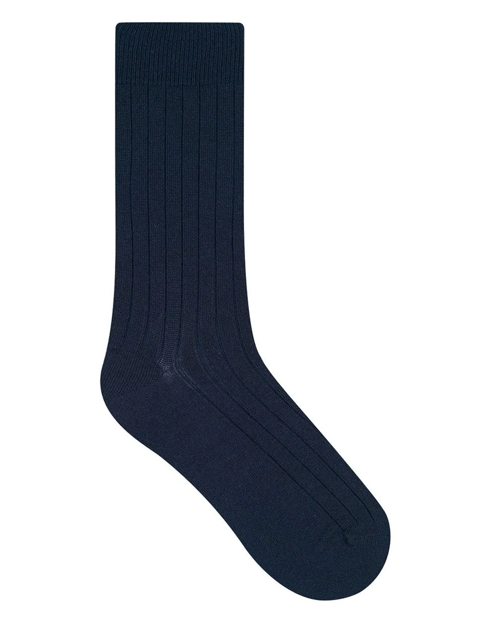 Chaussettes Laine Intérieur Coton Marine - Bleuforêt