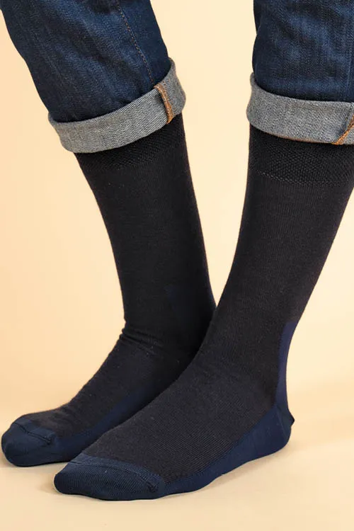 Chaussettes laine mérinos et soie ultra-solides