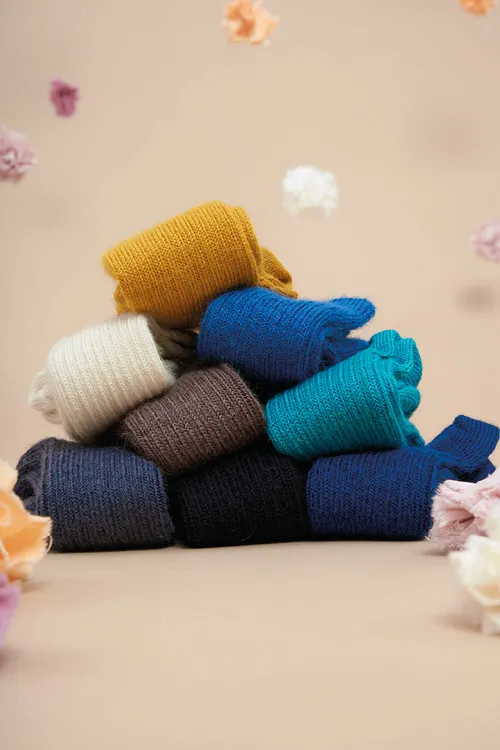 Chaussettes sans élastique laine mohair santé 