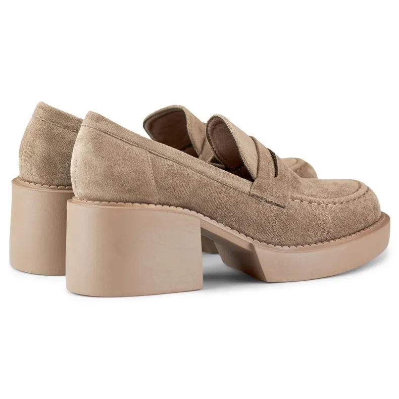 Chaussures confortables pour femmes en beige foncé