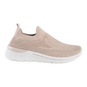 Chaussures de fitness femme couleur poudre rose