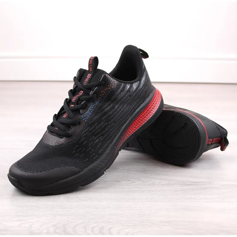 Chaussures de sport noires pour hommes Big Star LL174111 le noir