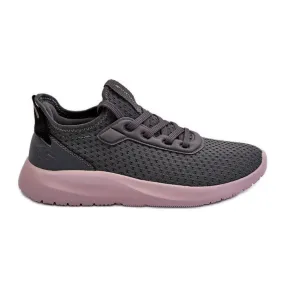 Chaussures de sport pour femmes, baskets 4F 4FRSS24FLOWF055 gris foncé