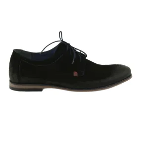 Chaussures en daim pour hommes Nikopol 1709 noir le noir