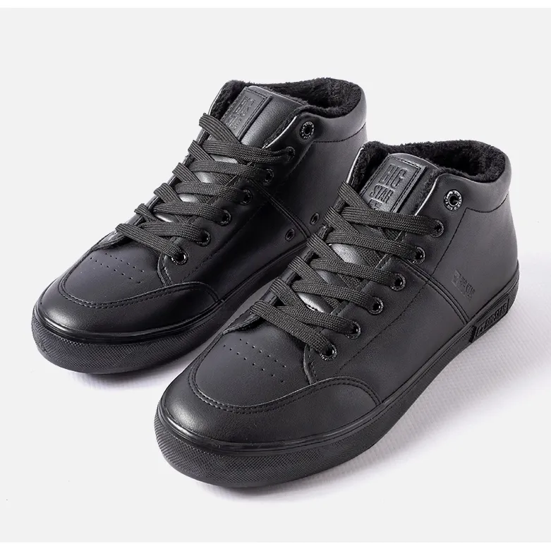 Chaussures isolées noires pour hommes Big star KK174348 le noir