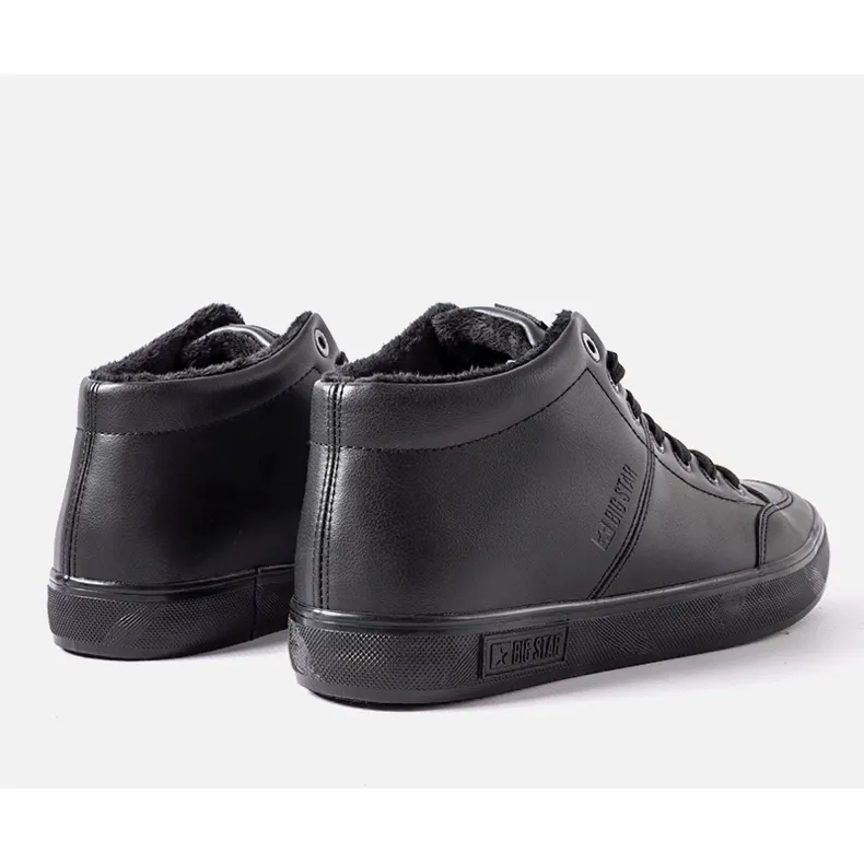 Chaussures isolées noires pour hommes Big star KK174348 le noir