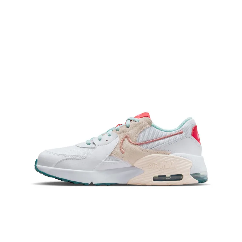 Chaussures Nike Air Max Excee GS pour fille (36-40) - Blanc/Rose/Vert