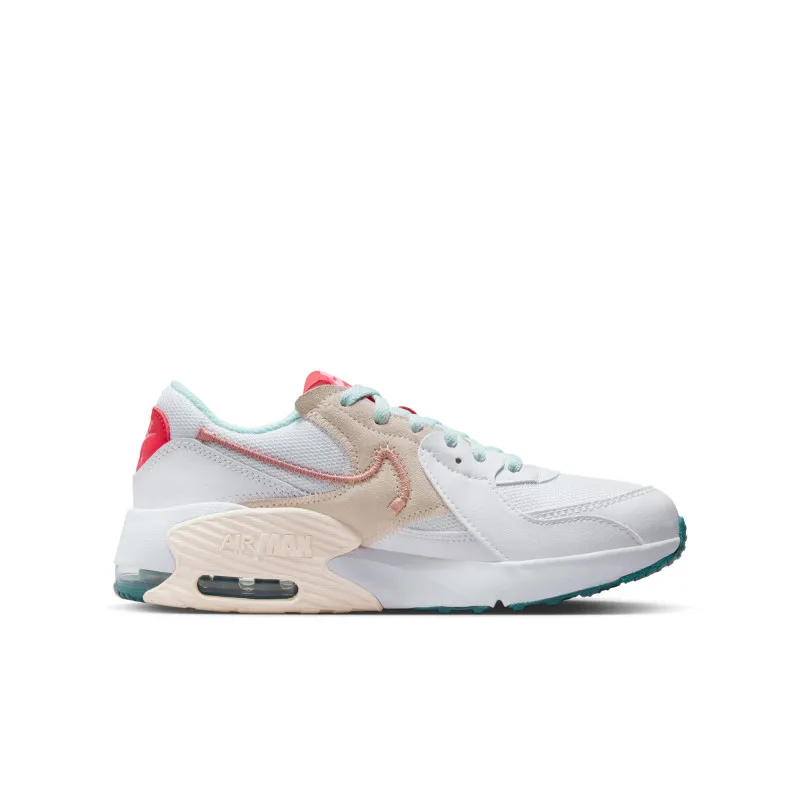 Chaussures Nike Air Max Excee GS pour fille (36-40) - Blanc/Rose/Vert