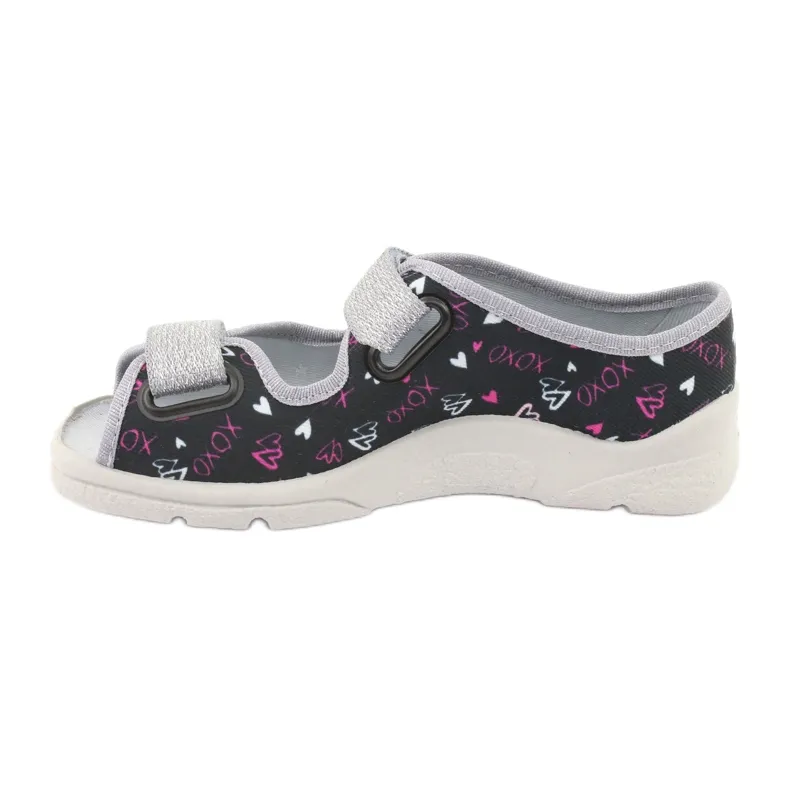 Chaussures pour enfants Befado 969Y144 le noir rose gris multicolore