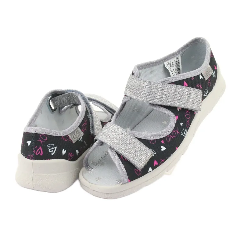 Chaussures pour enfants Befado 969Y144 le noir rose gris multicolore