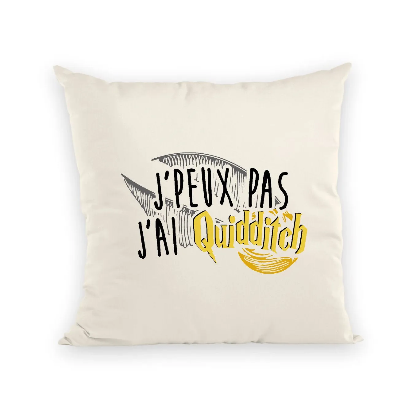 Coussin J'peux pas j'ai Quidditch