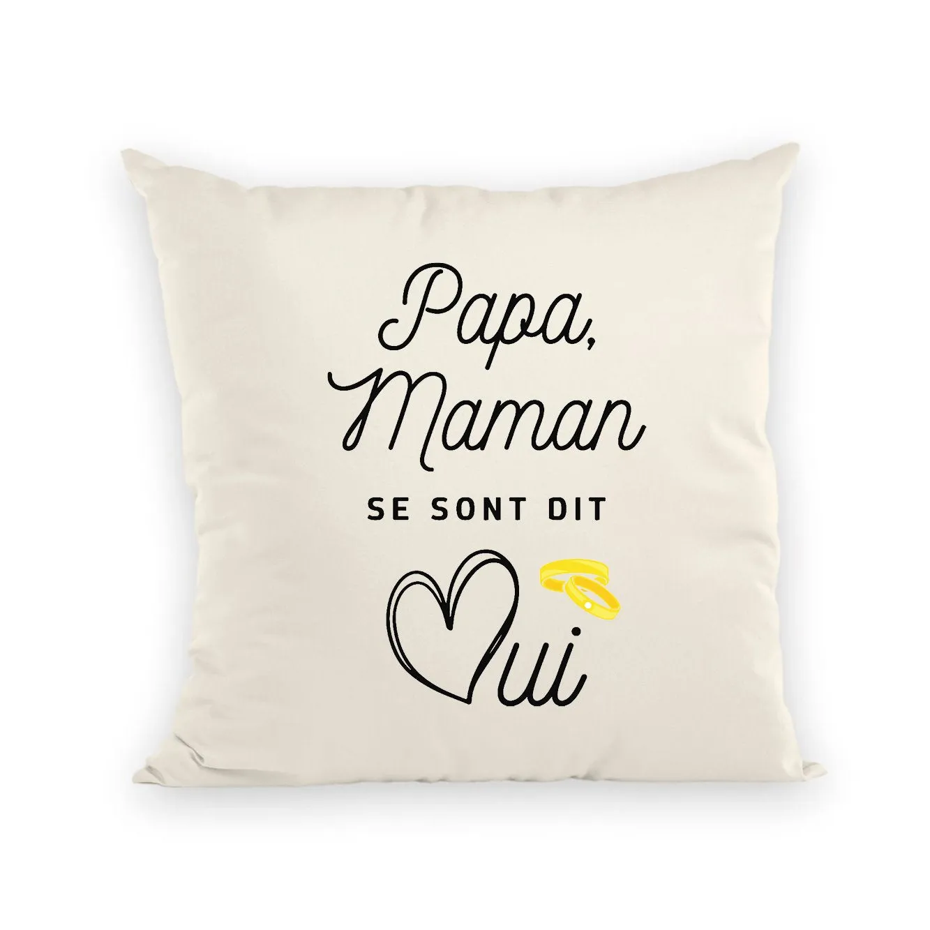 Coussin Papa maman se sont dit oui