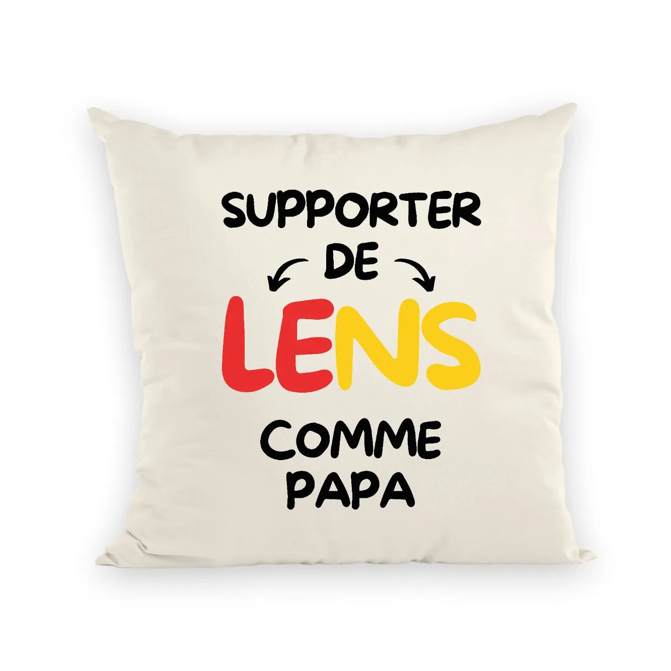 Coussin Supporter de Lens comme papa