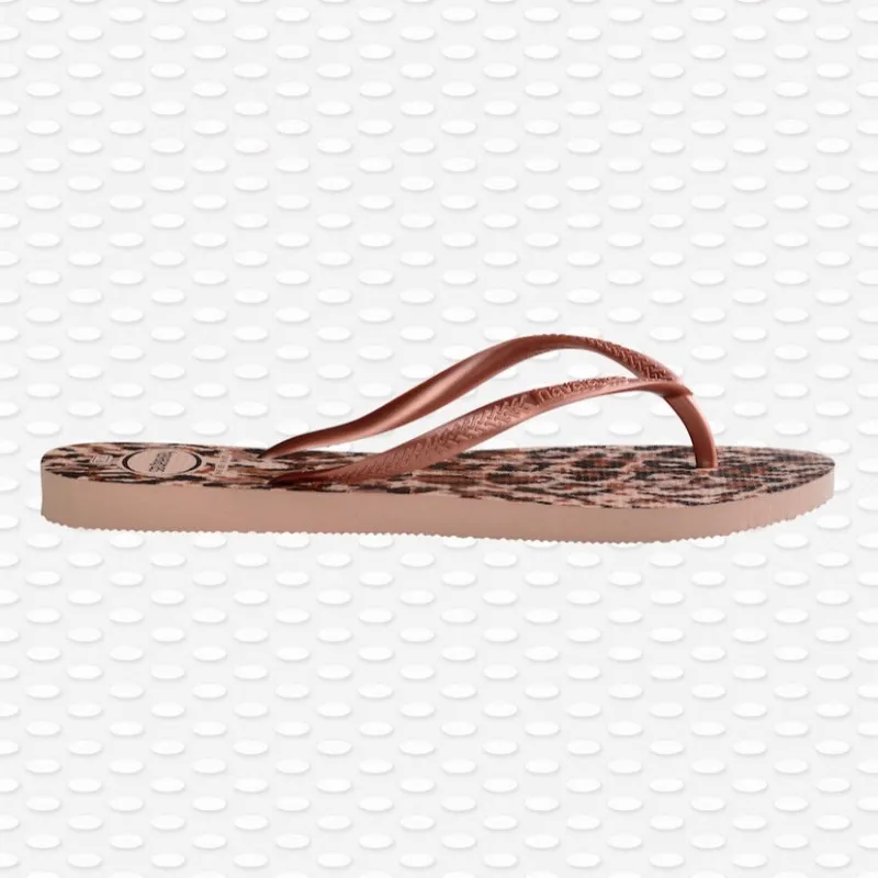 HAVAIANAS SLIM ANIMAL BALLET ROSE POUR FEMME