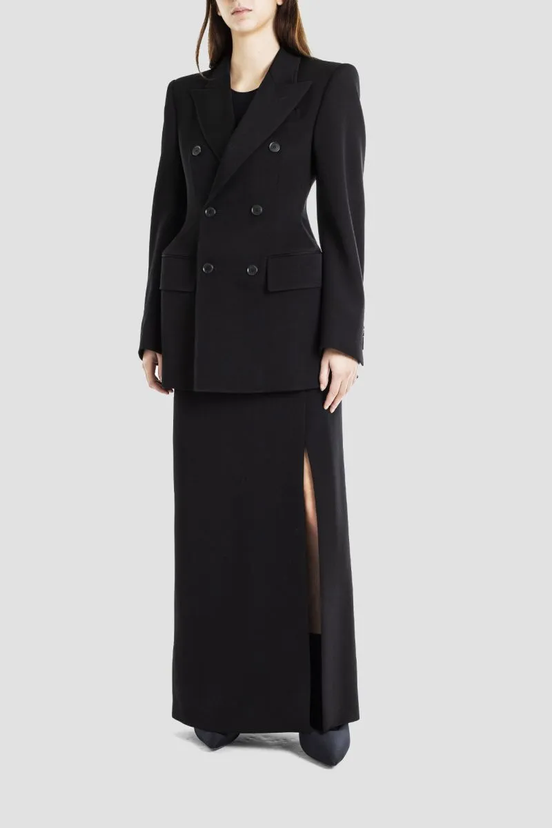 Jupe longue SLIT TAILORED noire