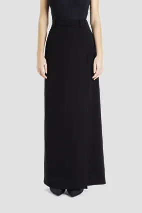 Jupe longue SLIT TAILORED noire