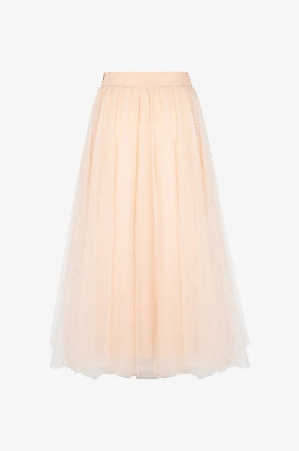 Jupe midi évasée en tulle