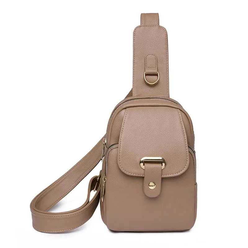 Lizzy - Sac en cuir pour femme Banana