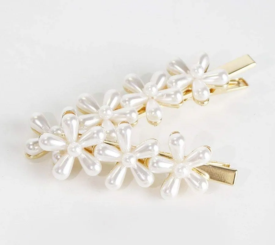 Lot de Barrettes Pinces Perles et Strass - Shine Boutique