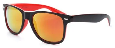 Lunettes de Soleil Fashion Wayfarer avec Intérieur Monture Coloré