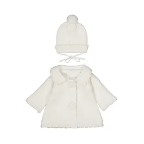 Manteau et Bonnet en Tricot Mayoral Fille