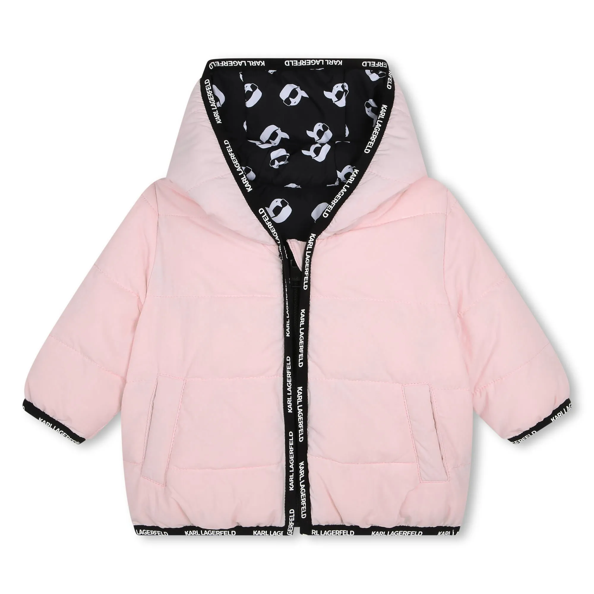 Manteau Matelassé Reversible Karl Lagerfeld Fille