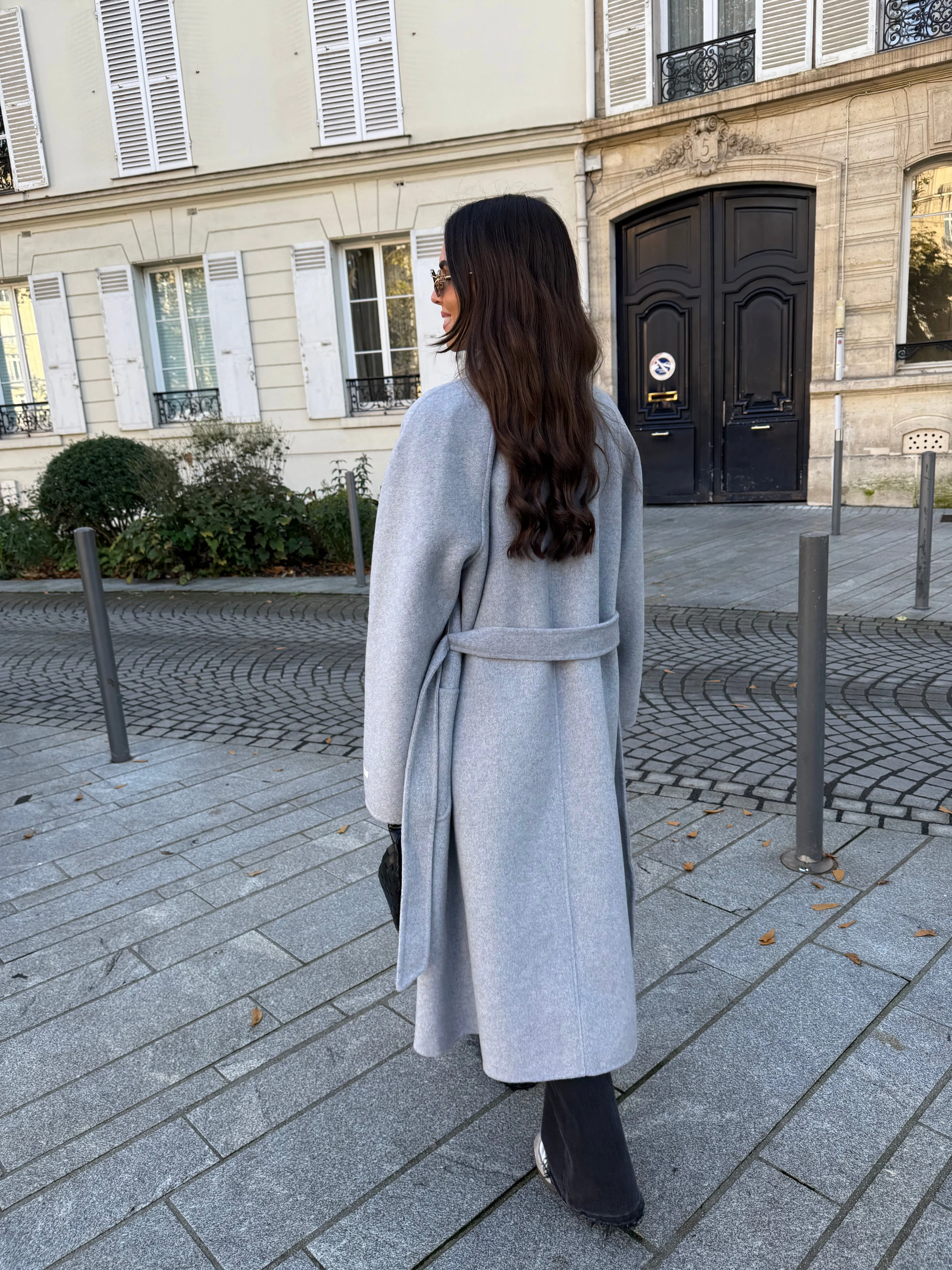 Manteau UNIQUE hand made GRIS (SY720)