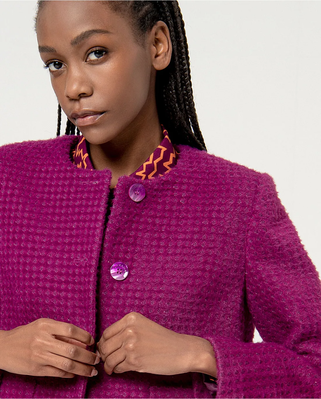 Manteau à structure doublée Violet