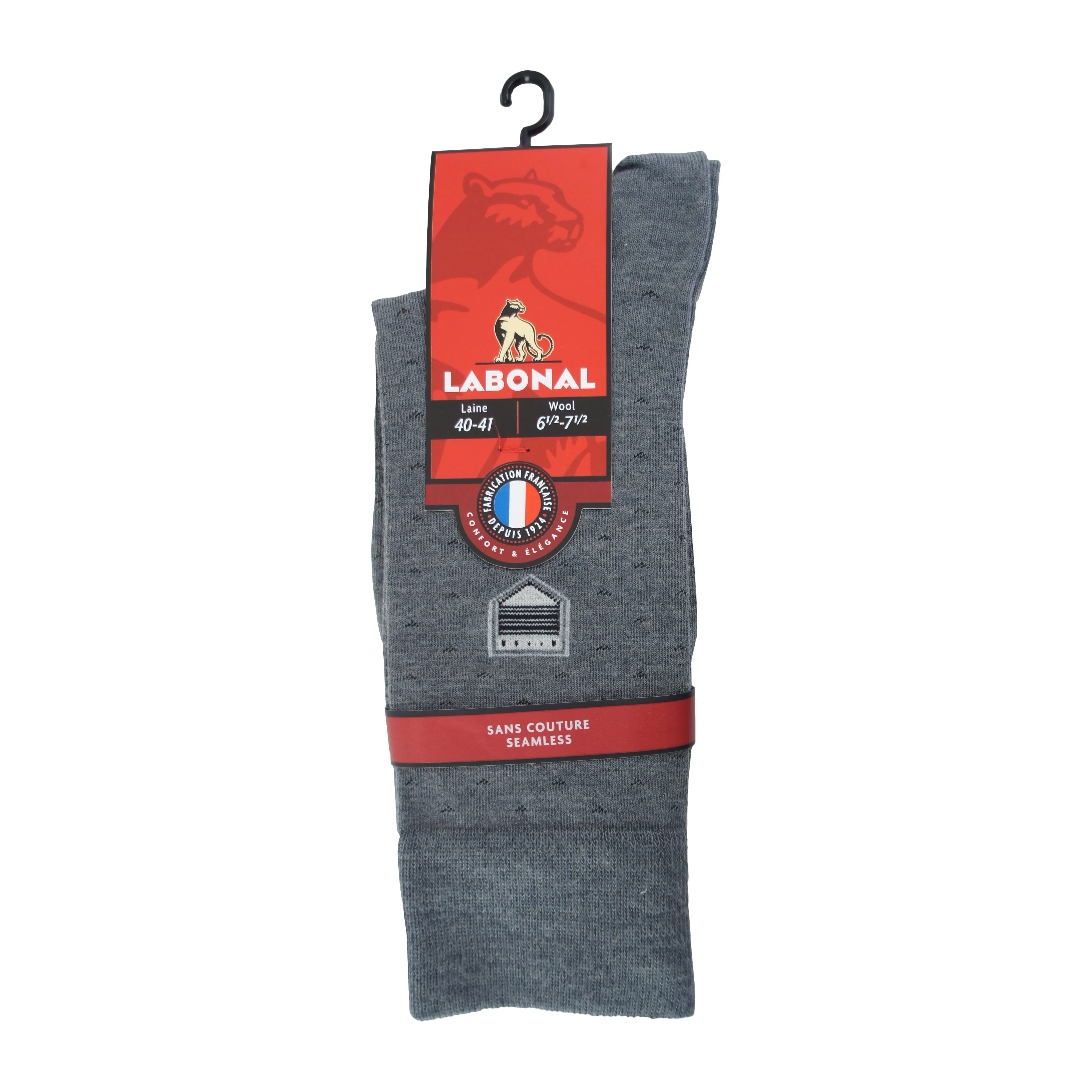 Mi-Chaussettes Laine grises - Labonal : vente chaussettes pour homm...