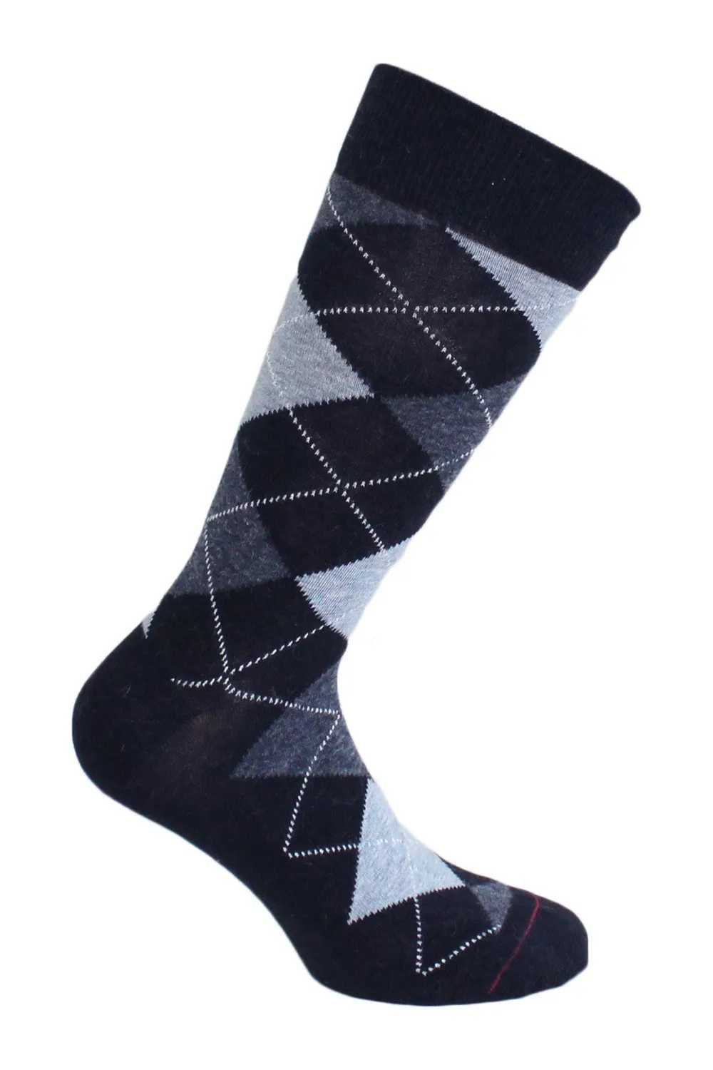 Mi-Chaussettes Laine Intarsia marine - Labonal : vente chaussettes ...