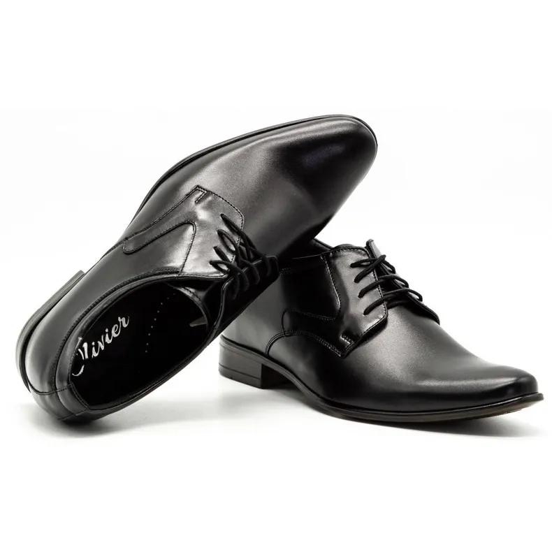 Olivier Visiter les chaussures pour hommes P11 en augmentation le noir