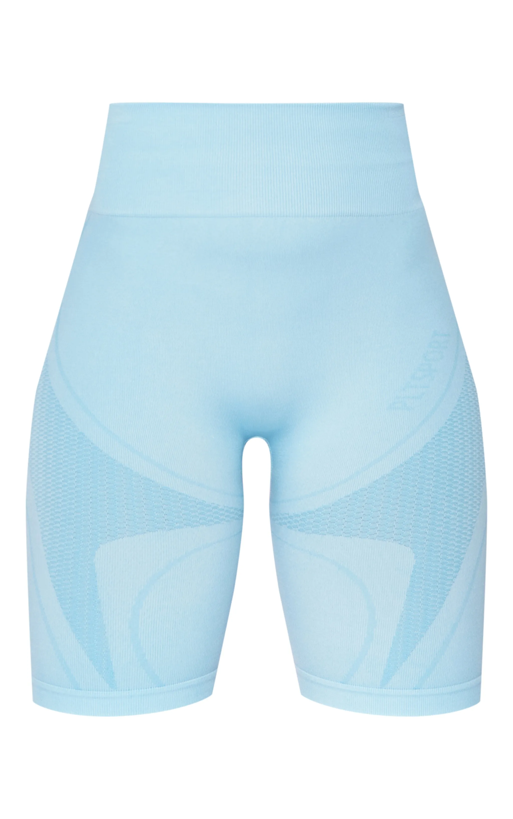 PLT Sport Short de sport bleu vif sans coutures à détail contrastant