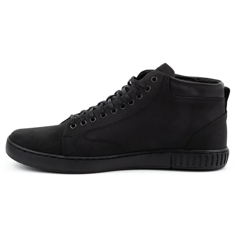 Polbut Chaussures creepers en cuir pour hommes 2108sw noir le noir