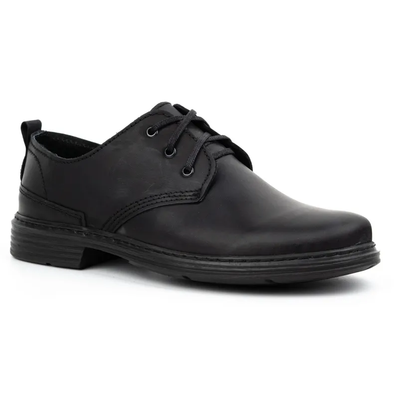 Polbut Chaussures pour hommes noires 191K le noir