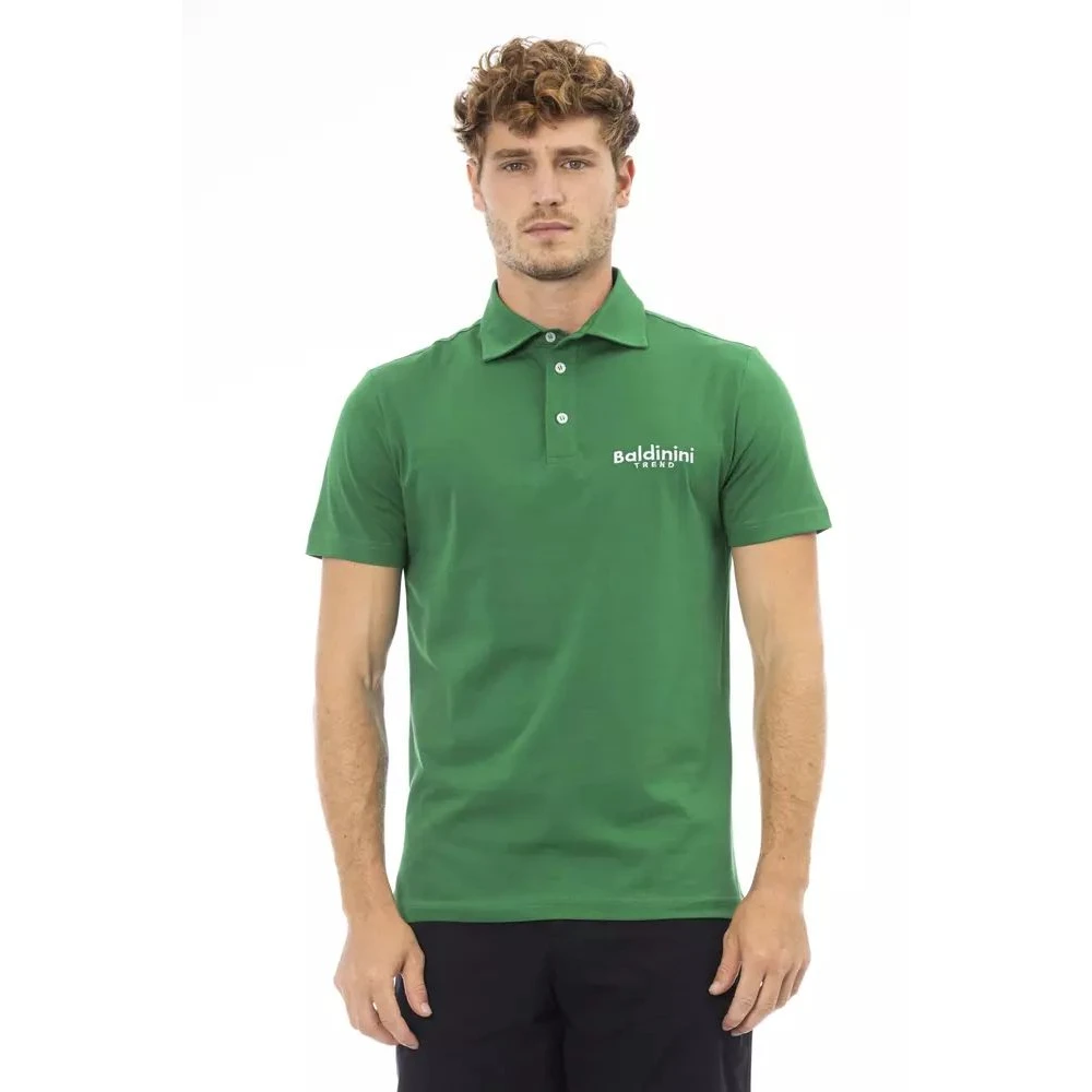 Polo vert brodé pour hommes