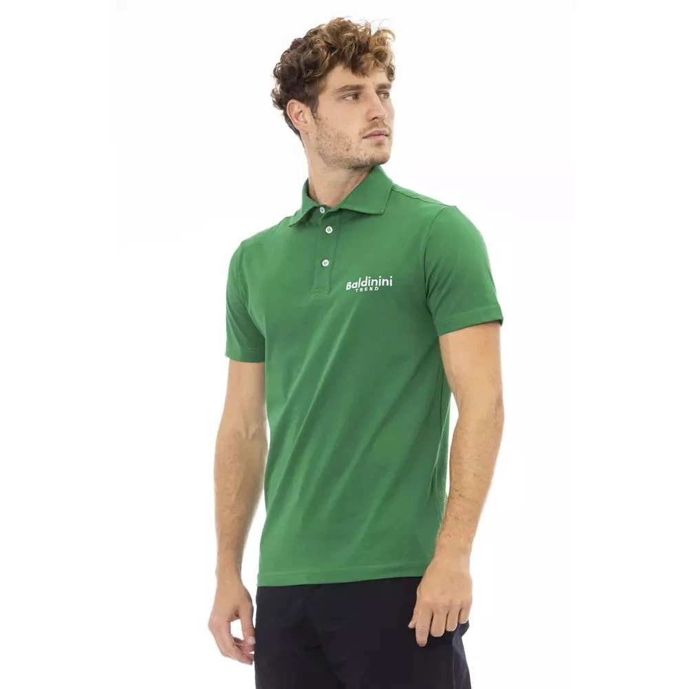 Polo vert brodé pour hommes