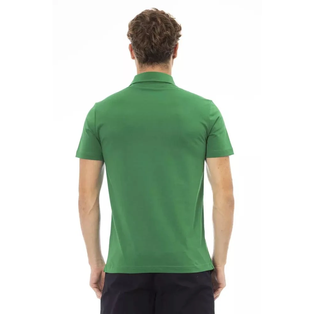 Polo vert brodé pour hommes